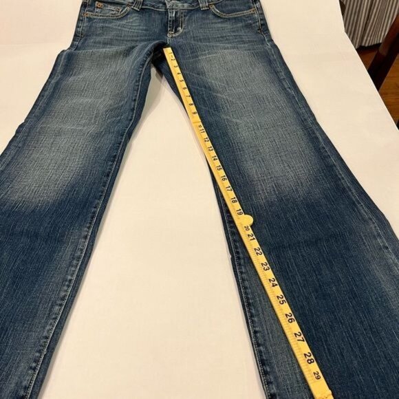 Carmar patchwork jeans size 26 waist boutique jeans distressed knee frayed - Picture 11 of 13